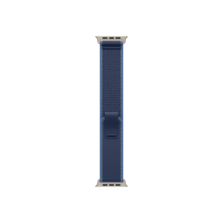 Apple 49mm Blue/Bright Blue Trail Loop - M/L - Natural Titanium Finish | Apple – image 1