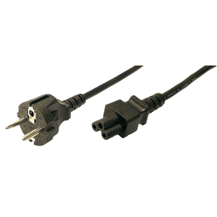 Logilink | Black CEE7/7 Schuko | C5 coupler – nuotrauka 1