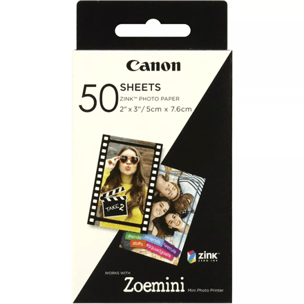 50 sheets | ZP-2030 | Photo Paper | White | 5 x 7.6 cm – nuotrauka 1