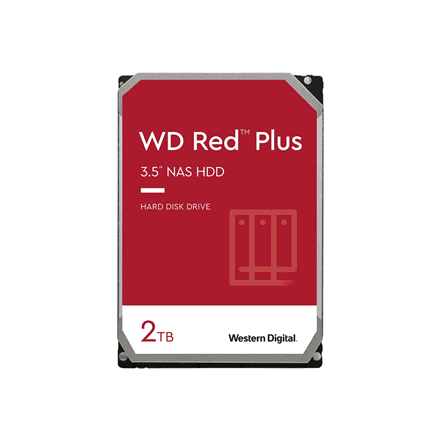 Western Digital | Red Plus NAS Hard Drive | WD20EFPX | 5400 RPM | 2000 GB – nuotrauka 1