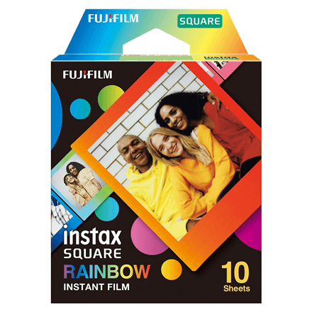 Fujifilm Instax Square Rainbow (10) Instant Film – nuotrauka 1