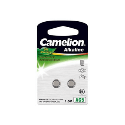 Camelion | AG5/LR48/LR754/393 | Alkaline Buttoncell | 2 pc(s) – nuotrauka 1