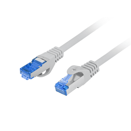 Lanberg | Patchcord Cat.6A S/FTP LSZH CCA Fluke Passed | PCF6A-10CC-0050-S | 0.5 m | Grey – image 1