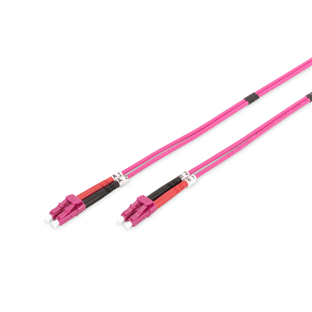 Digitus Fiber Optic Multimode | DK-2533-02-4 | Patch cord | Length 2 m | Erika violet – image 1