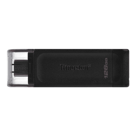 Kingston | USB Flash Drive | DataTraveler 70 | 128 GB | USB Type-C | Black – nuotrauka 1