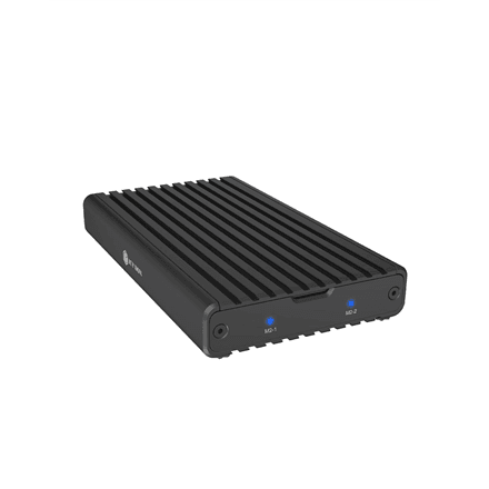 Raidsonic IB-2817M-C32 | Enclosure for 2x NVMe SSD with USB 3.2 Gen 2x2 Type-C connection – nuotrauka 1