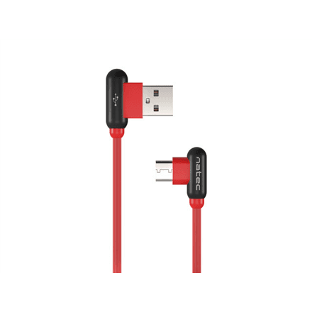 Natec Prati, Angled USB Type C to Type A Cable 1m, Red · Natec · Angled USB Type C to USB Type A – nuotrauka 1
