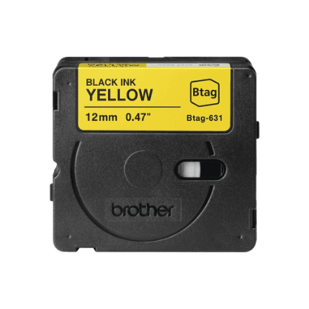 Brother BTAG-631 | Black on Yellow | Btag – image 1
