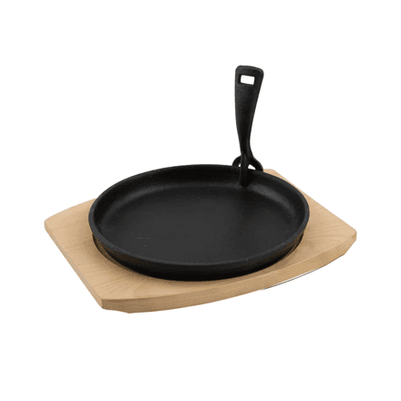 Barbecook | Cast Iron Grill Pan with Bamboo Trivet (per 2 pcs) | BC-ACC-7420 – nuotrauka 1
