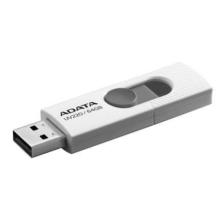 ADATA | UV220 | 64 GB | USB Type-A | White/Gray – image 1