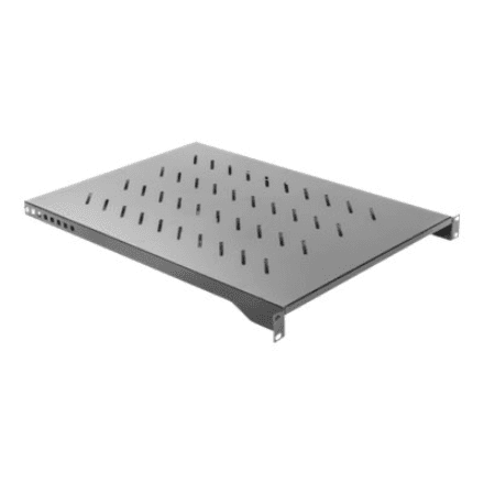 Lanberg 19" fixed shelf 1U/483x700mm, max load capacity up to 15kg | AK-1010-B | Black – nuotrauka 1