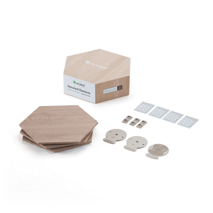 Nanoleaf Elements Wood Look Hexagons Expansion Pack (3 panels) – nuotrauka 1