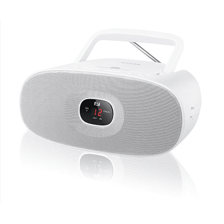 Muse | MD-202RDW | Portable radio CD player | White – image 1