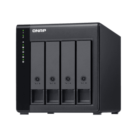 QNAP High-performance Desktop SATA 6Gbps JBOD Storage Enclosure | TL-D400S | Black – nuotrauka 1