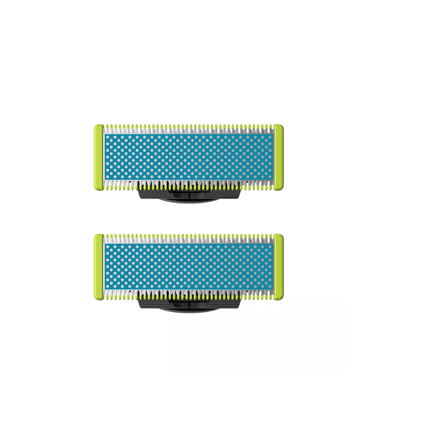 Philips | Replaceable blade (2 pcs) | QP225/50 OneBlade | Black/Green – image 1