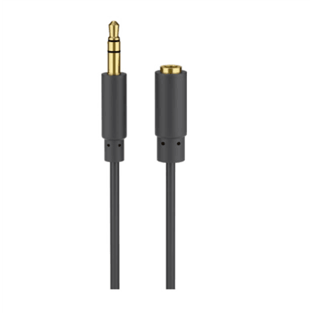 Goobay | Headphone and audio AUX extension cable; 3.5 mm; 3-pin; slim | 97122 – nuotrauka 1