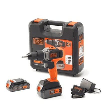 BLACK & DECKER Cordless Drill/Driver with 2.0 Ah/4.0 Ah Battery – nuotrauka 1