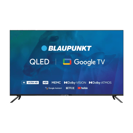 Blaupunkt | QLED TV | 50QBG6000S | 50 | Smart TV | Google TV | UHD | Black – image 1