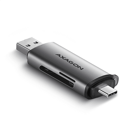 AXAGON Mobile USB 3.2 Gen 1card reader with USB-C and USB-A connectors | CRE-SAC – nuotrauka 1
