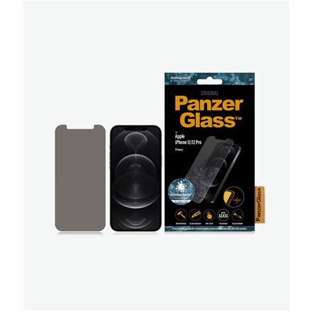 PanzerGlass | Apple | For iPhone 12/12 Pro | Tempered Glass | Transparent | Privacy glass – nuotrauka 1