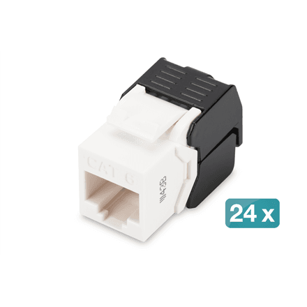 Digitus CAT 6 Keystone Jack, Unshielded, 24 pcs | DN-93603-24 – image 1