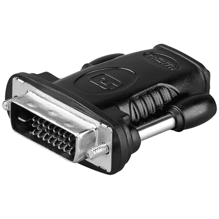 Goobay HDMI/DVI-D adaptor, nickel plated – image 1