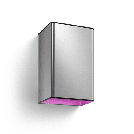 Philips Hue WCA Resonate Outdoor Wall Lantern, Inox · 8 W · 2000-6500 Hue White Colour Ambiance – nuotrauka 1