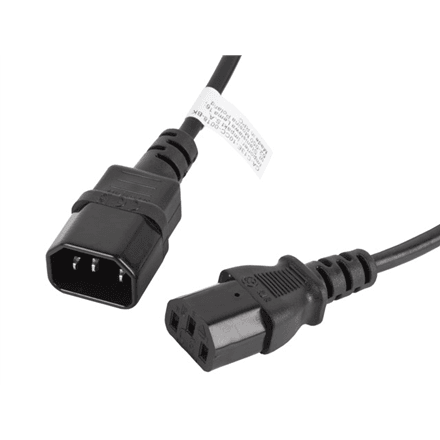 Lanberg | IEC 320 C13 to C14 Cable | CA-C13E-10CC-0018-BK – nuotrauka 1