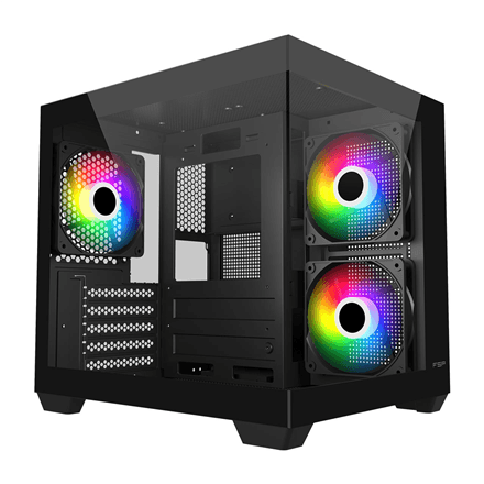 FSP Case | S140-BA | Black | Mini-ITX, uATX(M-ATX) – image 1