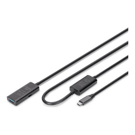 Digitus | Active USB 3.2 Gen1 5G extension cable | DA-73111 | USB-C to USB-A – image 1