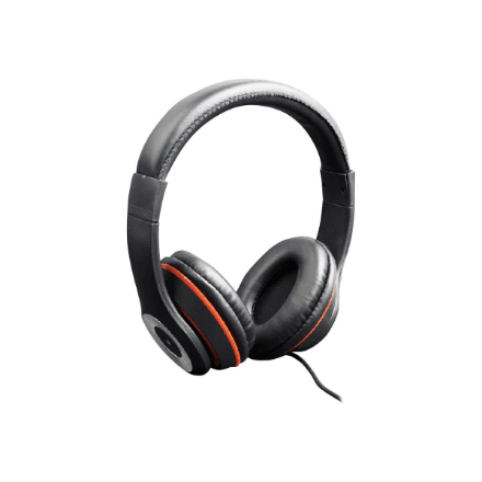 Gembird | Stereo headset, "Los Angeles" + microphone, passive noise canceling | Black – image 1