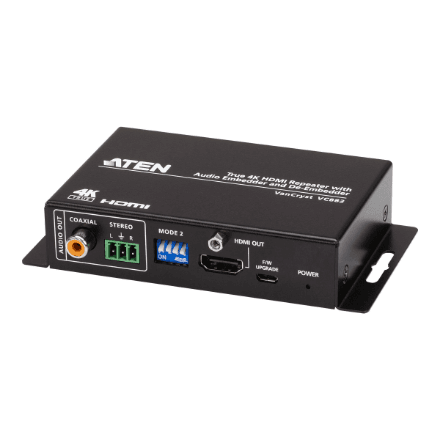 Aten | True 4K HDMI Repeater with Audio Embedder and De-Embedder | VC882 – image 1