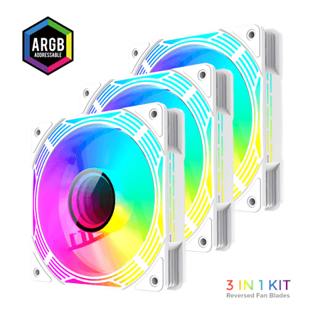 Gamemax Case Fan | KF300R WH | White – nuotrauka 1