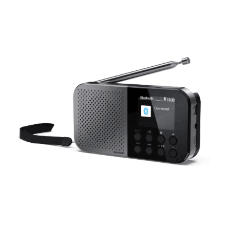Sharp OSAKA Pocket/Handheld Portable Digital Radio | DR-P520(GY) | Bluetooth – nuotrauka 1