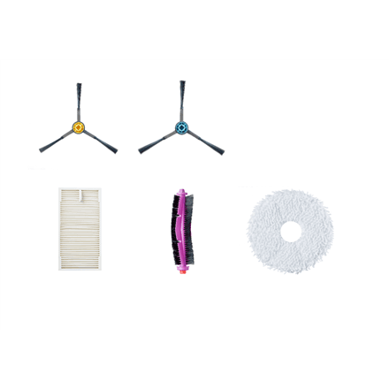Midea Spare Parts Kit for V12: 6x Side brushes, 2x Roller brushes, 3x HEPA Filters, 4x Mops, 3x Dust Bags – image 1