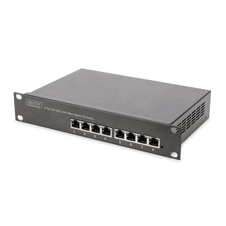 Digitus 8-port Gigabit Ethernet PoE switch – nuotrauka 1