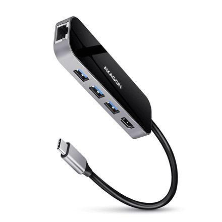 AXAGON SuperSpeed USB-C COMBO 6in1 Hub | HMC-6GL – nuotrauka 1