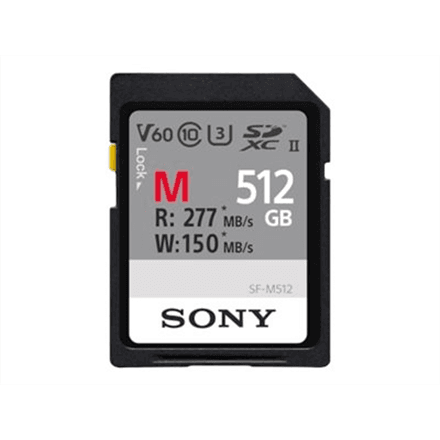 Sony | UHS-II SDXC Memory Card | SF-M | 512 GB | SDXC | Flash memory class 10, U3, V60 – nuotrauka 1