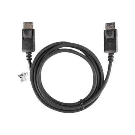 Lanberg | DisplayPort M/M Cable 19 PIN V1.2, 1.8 m | CA-DPDP-10CC-0018-BK – image 1