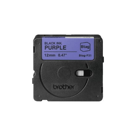 Brother BTAG-F31 | Black on Purple | Btag – nuotrauka 1