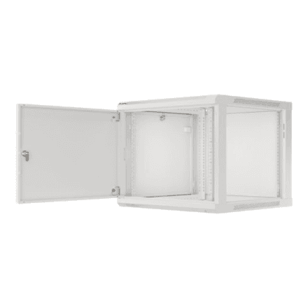 Lanberg Rack cabinet 19" wall-mount 9U/600x600 (flat pack) for self-assembly with metal door – image 1