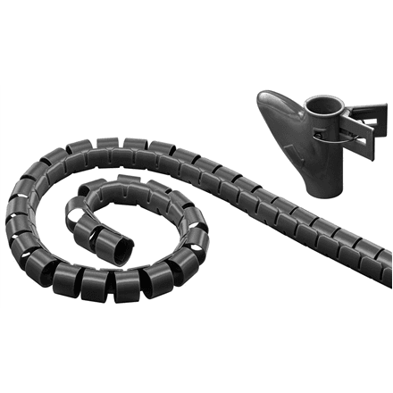 Goobay | 2.5 m robust spiral wire management system string plastic cable duct with a diameter of 20 mm length of 2.5 m can be adjusted by cutting with scissors comes with easy-insert tool Technical specifications Cabl... – nuotrauka 1