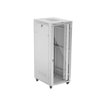Lanberg Rack cabinet 19" free-standing 42U/800x1000 (flat pack) with glass door, LCD – nuotrauka 1
