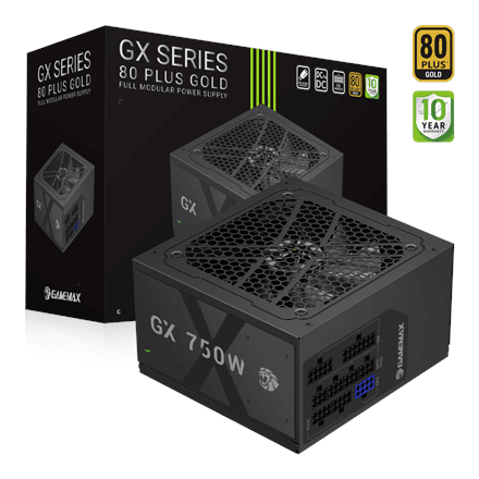 Gamemax PSU | GX 750GF | 750 W | Gold | Full Modular – nuotrauka 1