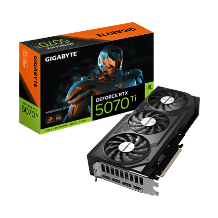 Gigabyte GeForce RTX 5070 Ti WINDFORCE OC V2 16G · NVIDIA · 16 GB – nuotrauka 1