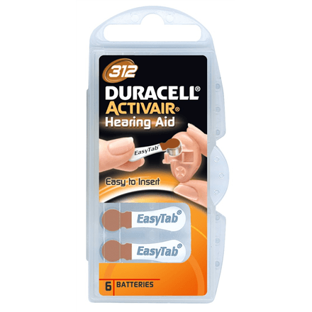 Duracell A312/DA312/ZL312 | Zinc air cells | 6 pc(s) – nuotrauka 1