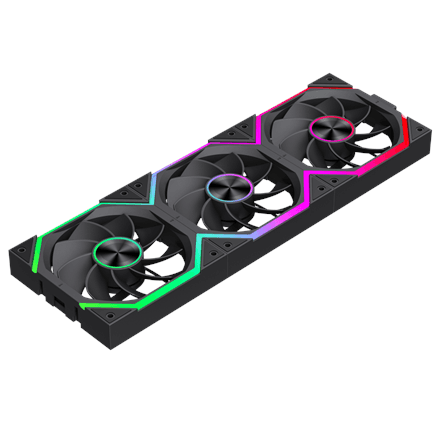 Gamemax FN12A-N2 WL-R | Case fan | Black – image 1