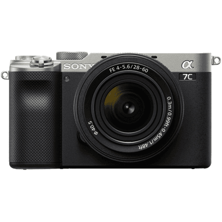 ILCE-7CL Sony Alpha A7C Full-frame Mirrorless Interchangeable Lens Camera with Sony FE 28-60mm F4-5.6 Zoom Lens, Silver · Sony · Full-frame Mirrorless Interchangeable Lens Camera with Sony FE 28-60mm F4-5.6 Zoom Lens... – image 1