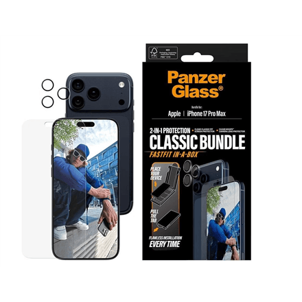 PanzerGlass 2-in-1 Classic Bundle · Screen Protector/Lens protector · Apple – nuotrauka 1