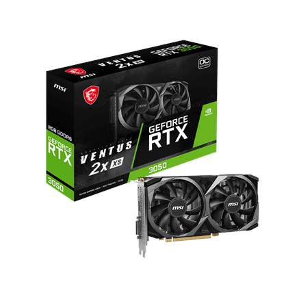 MSI GeForce RTX 3050 VENTUS 2X XS 8G OC – image 1